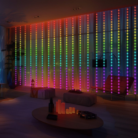 Eko-Light Kurtyna Wizard Pchełka 3WIZARD3m 300LED RGB EK1388 BIAŁY