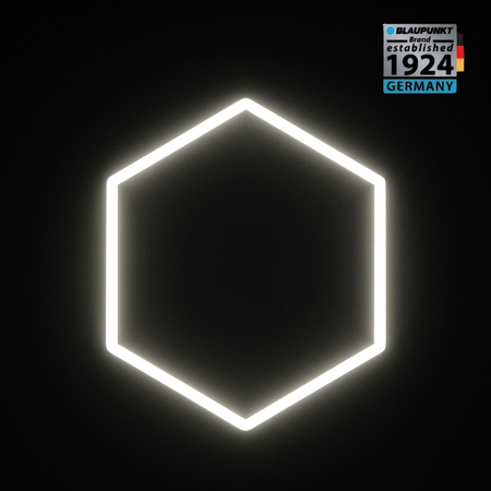 Lampa LED Hexagon Blaupunkt 58W geometryczny panel sufitowy led 4000K CRI90 w kształcie plastra miodu