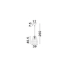 Lampa wisząca Luces Exclusivas GRANIVO LE45348 drewno jasne i ciemne, zielony