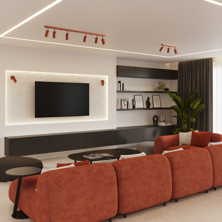 Sollux Lighting Plafon RING 3P ochra czerwona SL.1509