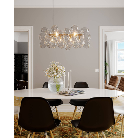 Lampa wisząca By Rydens Gross Bar mosiądz/przezroczysta 4200880-6509