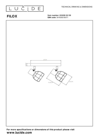 Reflektor Lucide FILOX 00929/02/30 czarny