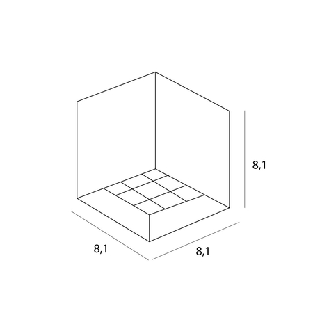 MAXLIGHT C0252 LAMPA SUFITOWA X-LINE 10W