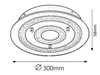 Lampa sufitowa Rabalux Dagmar 2482 chrom