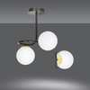 Lampa sufitowa RAGNAR 3 BLACK GOLD Emibig 1032/3 biały/czarny