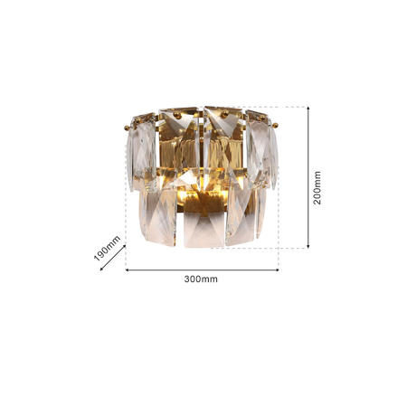 Milagro Kinkiet CHELSEA GOLD 2xE14 ML6931 ZŁOTY