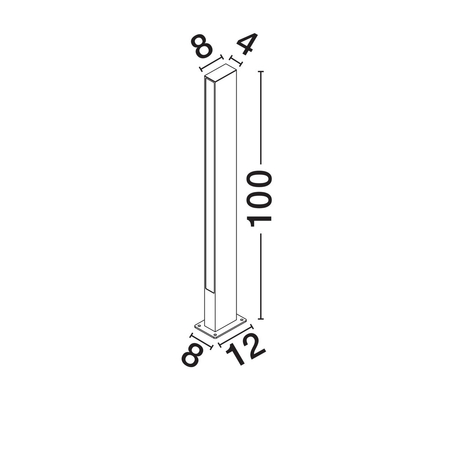 Lampa ogrodowa Luces Exclusivas CARMIZO LE75108 czarny