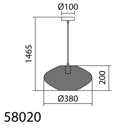 Lampa wisząca ALAN czarny Ø37cm 1xE27