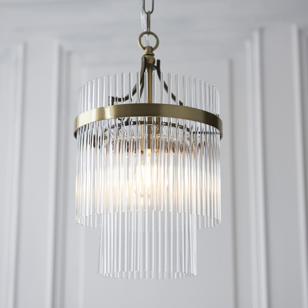 Lampa wisząca Endon Lighting Marietta 112572 mosiądz