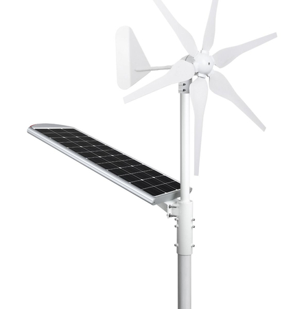 Lampa uliczna hybrydowa LED Greenie WS-70W Windsun z czujnikiem ruchu PIR i Bluetooth