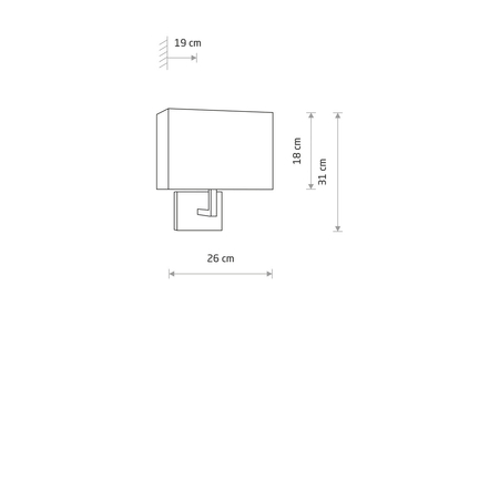 Kinkiet Nowodvorski HOTEL MOOD 11787 szary, chrom