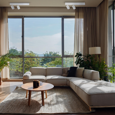 Milagro Lampa Sufitowa Magnet 5W+2xGU10 3000/4000K Biały ML1133 CZARNY