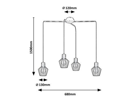 Lampa wisząca Rabalux Belano 3540 czarny