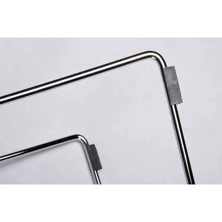 Krzesło NET SOFT chrom - czarna poduszka, metal