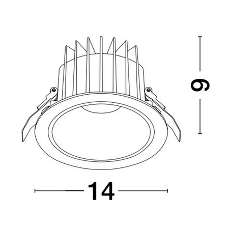 Oczko Luces Exclusivas TORVIAN LE65117 biały