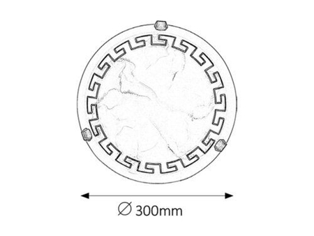 Lampa sufitowa Rabalux Etrusco 7648 białe szkło alabastrowe