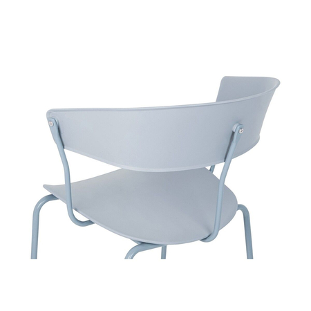 Krzesło JETT jasnoszare - polipropylen, metal