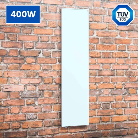 Panel grzewczy na podczerwień Greenie 120x30cm 400W biały - 5 lat gwarancji - 8 - 10m2