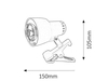Lampa stołowa Rabalux Clip 4357 czarny