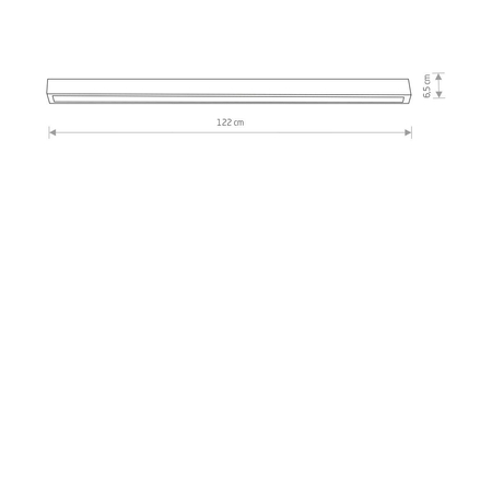 Plafon STRAIGHT CEILING LED L Nowodvorski 7600 czarny/biały