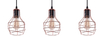 Lampa wisząca CARRON 3 LINE COPPER Azzardo AZ2141 miedziany