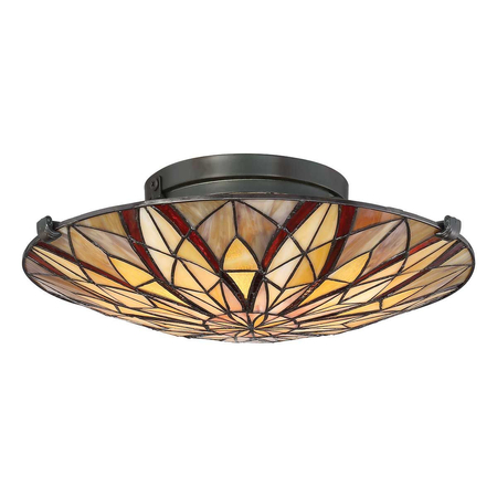 Lampa sufitowa Elstead Lighting Victory brąz QZ-VICTORY-SF