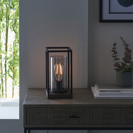 Lampa stołowa Endon Lighting Caleb 93036 czarny