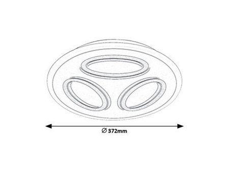 Lampa sufitowa Rabalux Rochelle 6708 biały
