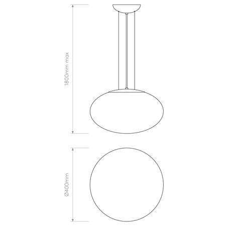 Lampa wisząca Astro Zeppo Pendant 400 1176003 Matowy Biały