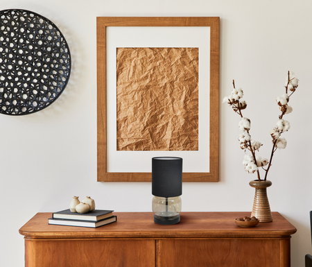 Lampa stołowa Italux TB-63748-BL-AMB Czarny, bursztynowy