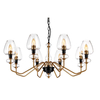 Żyrandol Elstead Lighting Armand czarny/mosiądz DL-ARMAND8-AB