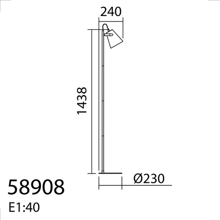 Lampa podłogowa KAI biały E27