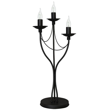 Lampa biurkowa LAMPKA BIURKOWA RÓŻA 3 BLACK Aldex 397B1_D czarny