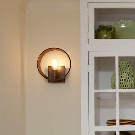 Kinkiet Elstead Lighting Theater Row brąz QZ-THEATER-ROW1WT