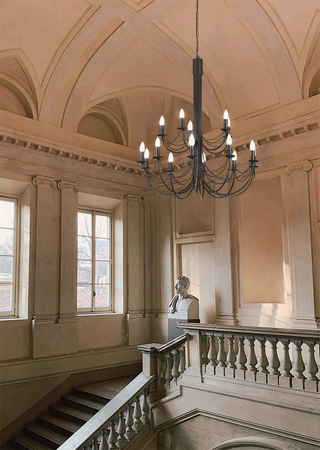 Żyrandol PERSEO Kaja K-3523 czarny