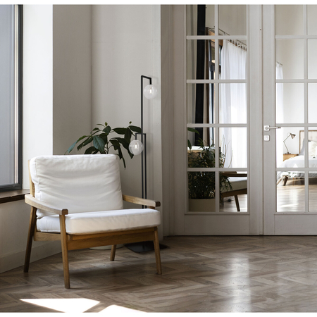 Lampa podłogowa Kaja PARMA K-5764 transparentny, czarny