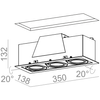 Lampa wpuszczana AQForm Squares 70 x 3 LED Recessed Biały Struktura