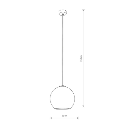 Lampa wisząca POLARIS Nowodvorski 9058 miedziany