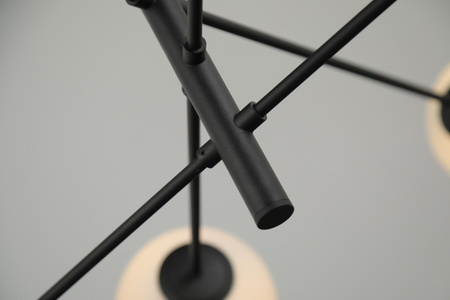 Lampa wisząca OVIEDO 8 BK/BK Azzardo AZ4422 czarny