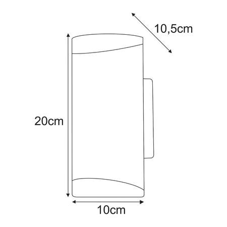 Kinkiet PRIMA Kaja K-8204 czarny