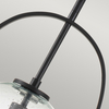 Średnia lampa wisząca Somerset - 1 źródło światła - Czarna Quintiesse QN-SOMERSET-P-C-BK