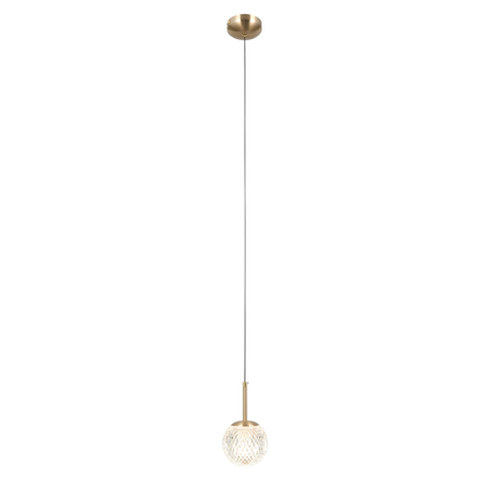 Lampa wisząca Italux Padri PND-40827-1-HBR-CL Złoty