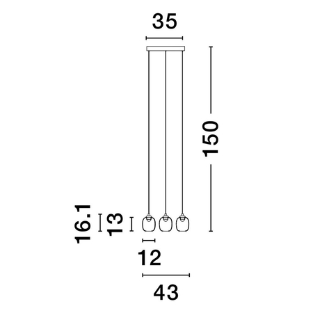 Lampa wisząca Luces Exclusivas LE44239 czarny, szary i odcienie szarości