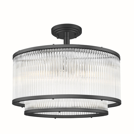 Lampa sufitowa SERGIO Zuma Line C0528-05H-P7AC czarny