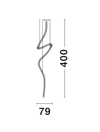 Lampa wisząca Luces Exclusivas MOCA złoty LE42744