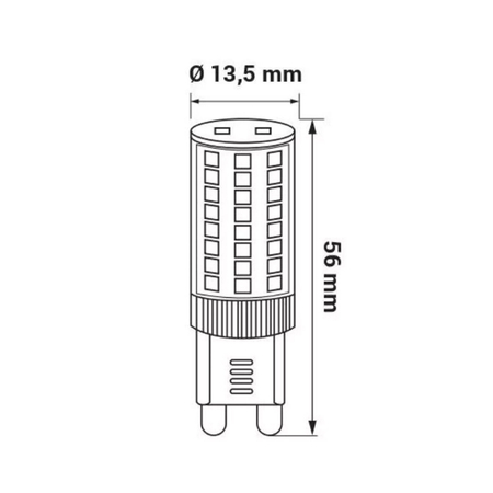 Żarówka Zuma Line ORO-G9-PETIT-4,8W-WW