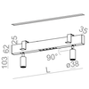 Lampa wpuszczana AQForm Rafter Mix LED Recessed Czarny Struktura