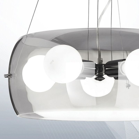 Lampa wisząca IdealLux 103983 Audi-10 SP5 Fume'