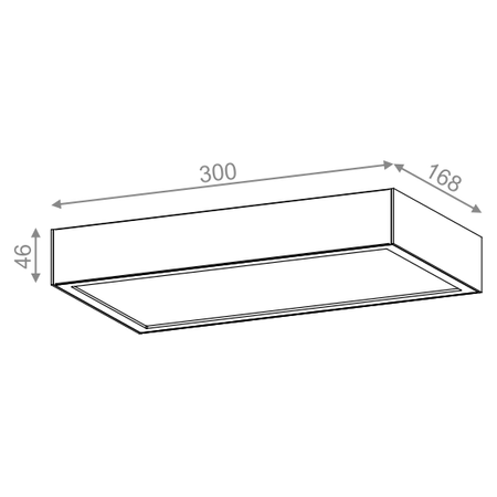 Lampa natynkowa AQForm Slimmer 30 LED Surface Biały Struktura