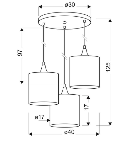 Lampa wisząca Candellux 33-73969 Long